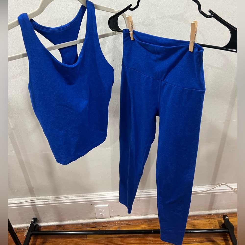 Royal blue workout set